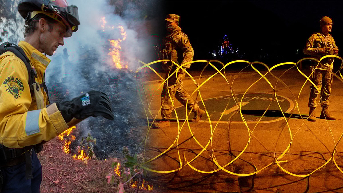 Los Angeles'ta 'kırmızı durum' ilan edildi: Ordu kolları sıvadı