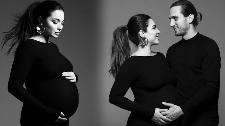 Doğuma günler kala paylaştı! Melisa Aslı Pamuk'un karnı burnunda son hali