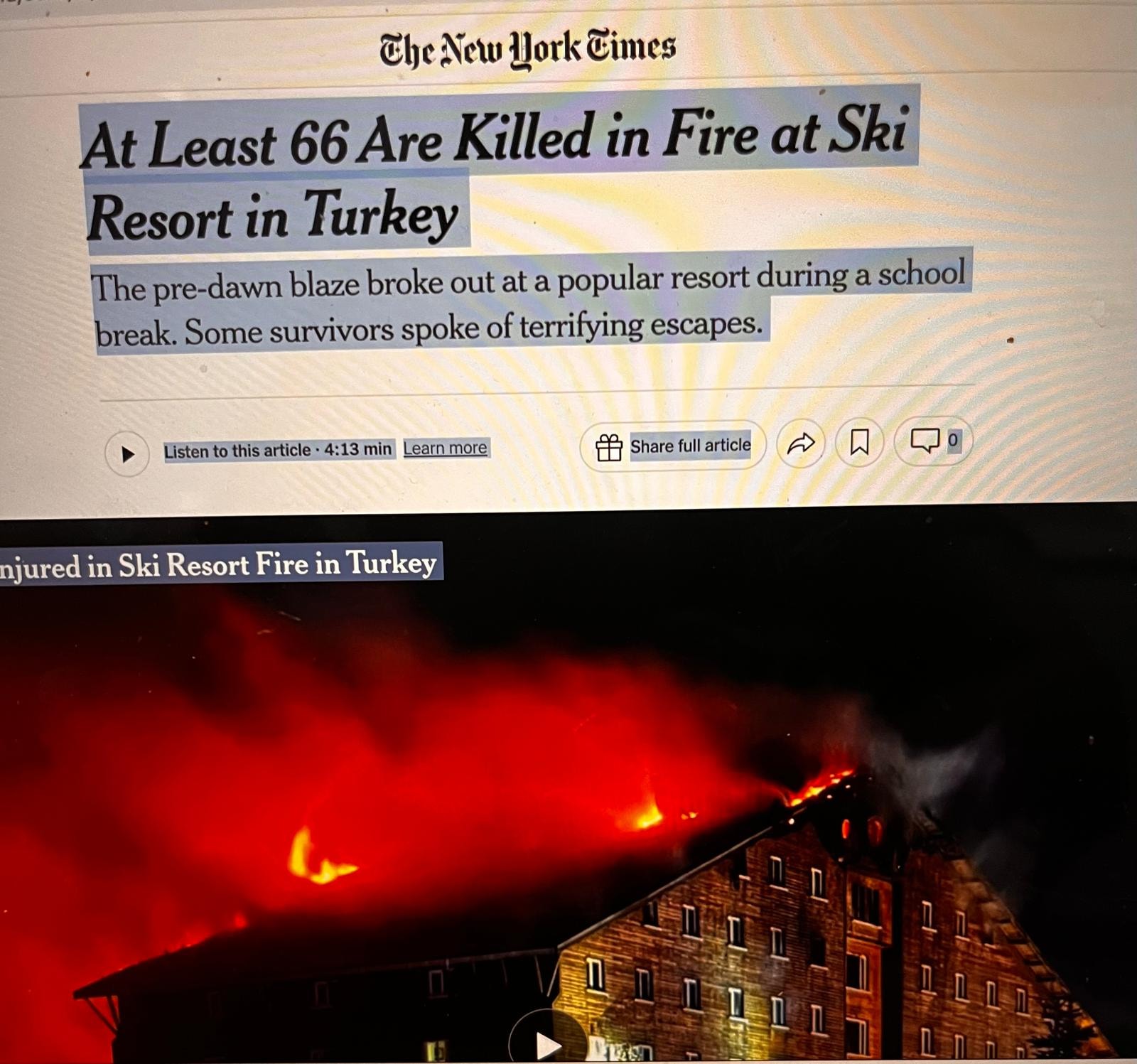 Kartalkaya haberi Türklere yasak dünyaya serbest...