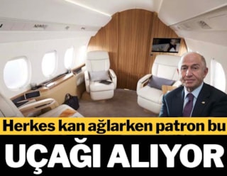 Herkes kan ağlarken patron bu uçağı alıyor