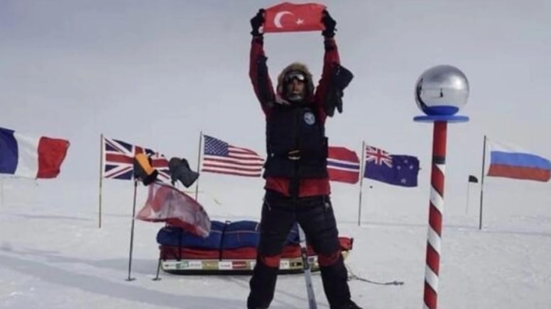 Güney Kutbu'na ulaşan ilk Türk oldu