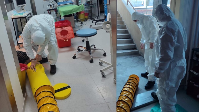 Hastanede korku dolu anlar! AFAD harekete geçti