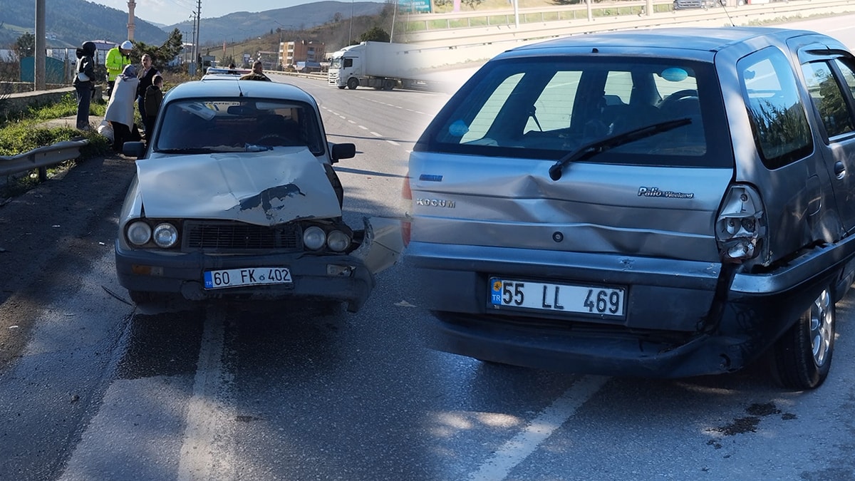 Samsun'da iki araç çarpıştı: 3 yaralı var