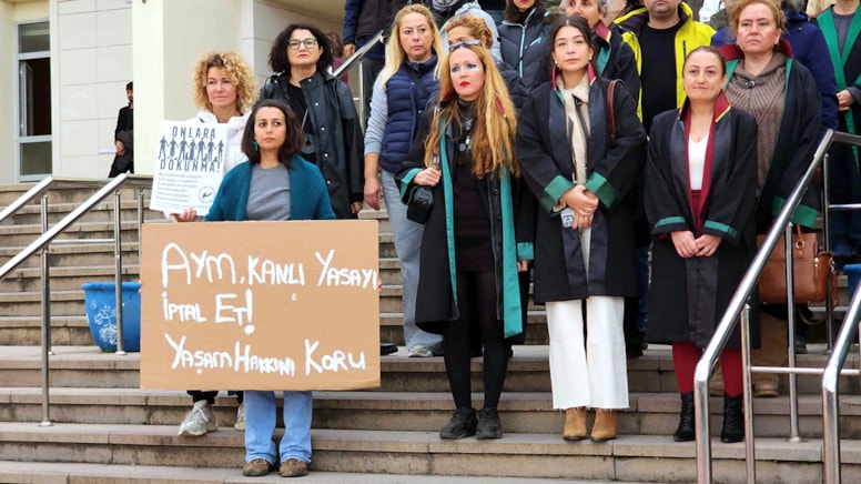 Bodrum Adliyesi’nde “Kanlı Yasayı Geri Çek" dediler