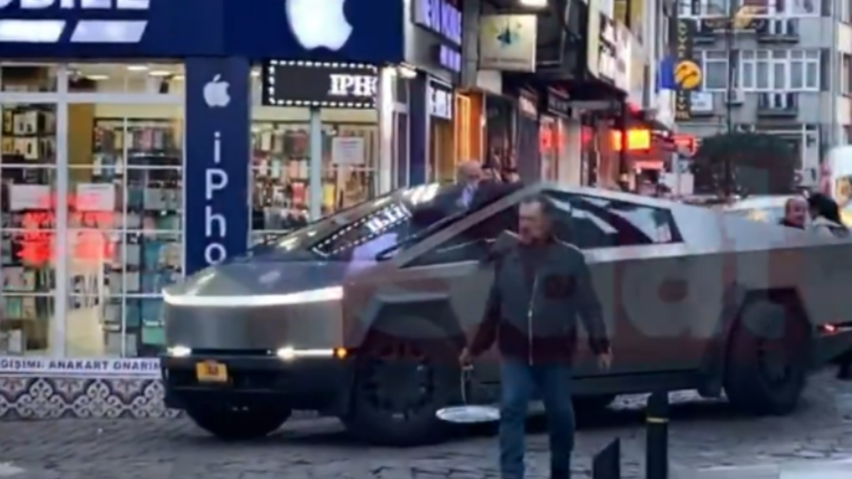 Trabzon'daki Cybertruck bakın kimin çıktı