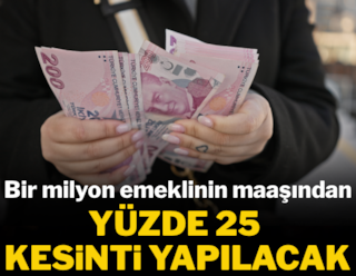 Von den Altersrenten wird ein Abzug von 25 % vorgenommen.