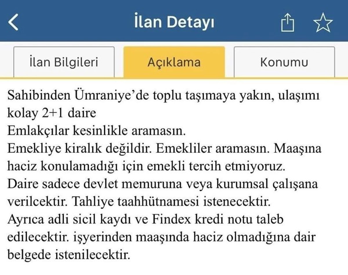 Ümraniye kiralık ilan