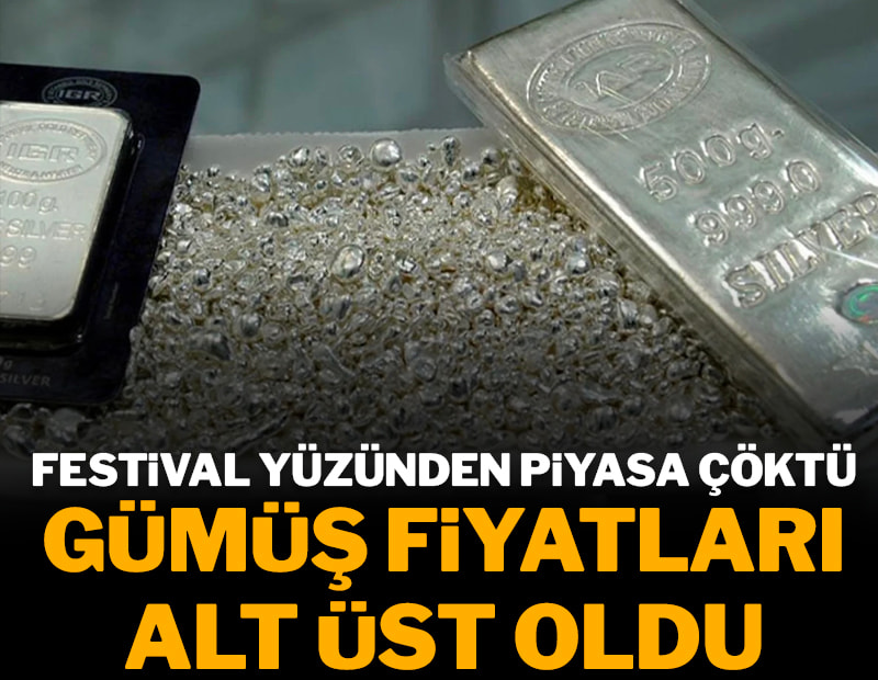 Gümüş fiyatları alt üst oldu: Festival yüzünden piyasa çöktü	