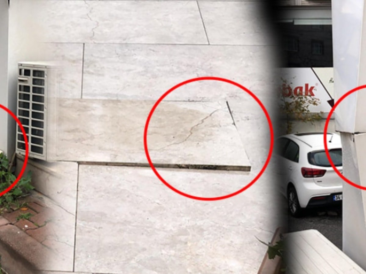 Yıkımdan 24 saat önce... Tahtalarla tutturulmuş...