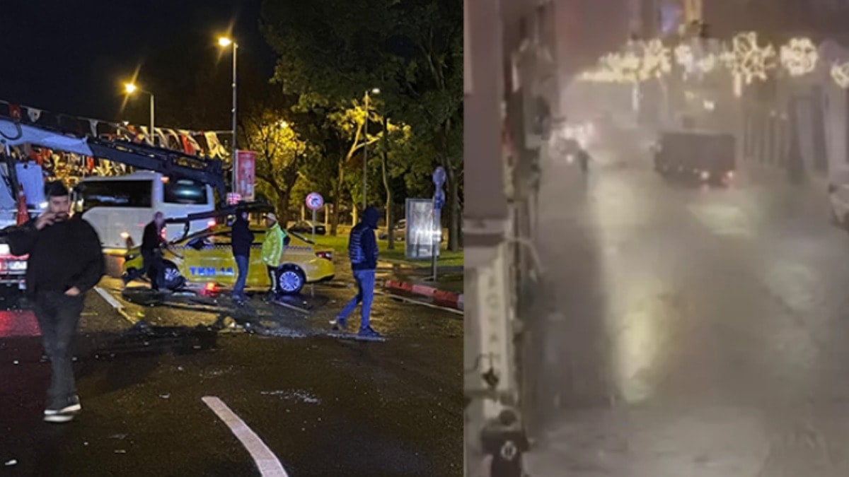Sağanak İstanbul'u vurdu! Fatih’te yol çöktü, İstiklal Caddesi göle döndü