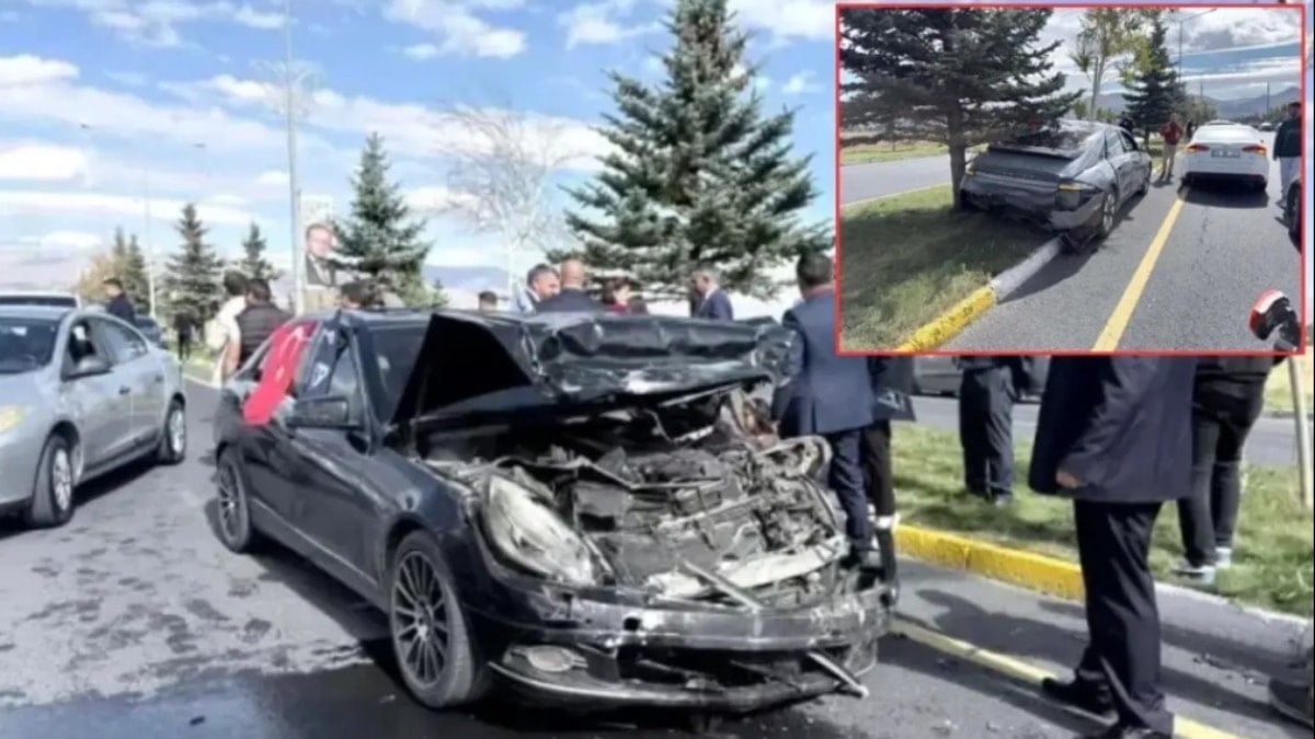 Yavuz Ağıralioğlu’nun konvoyunda kaza! Yaralılar var