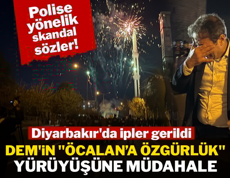 DEM'in "Öcalan’a özgürlük" yürüyüşüne polis müdahalesi