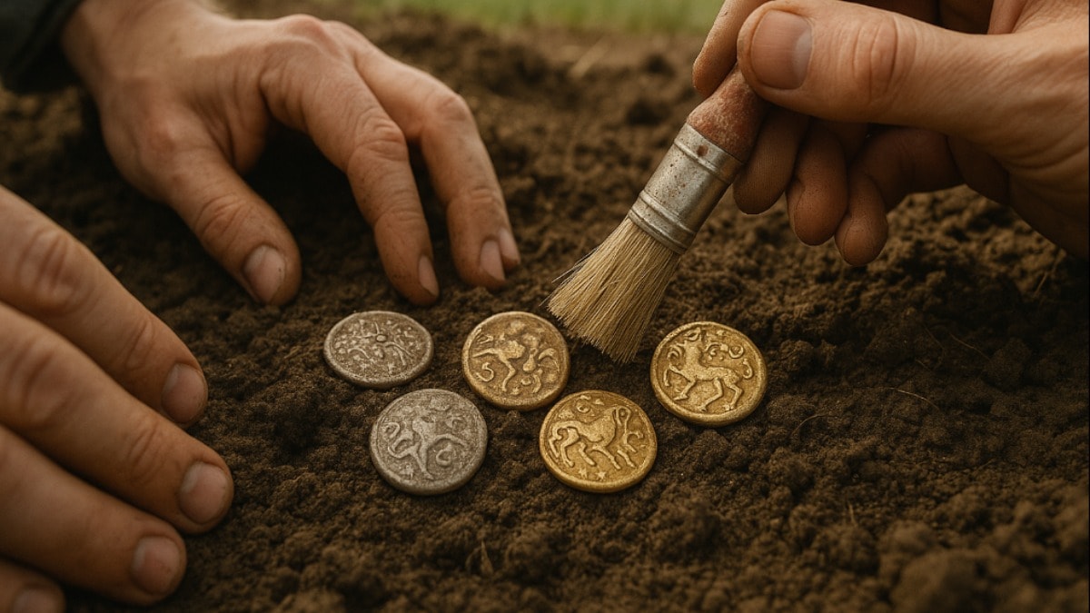 Kelt hazinesi bulundu: Yüzlerce altın ve gümüş sikke...