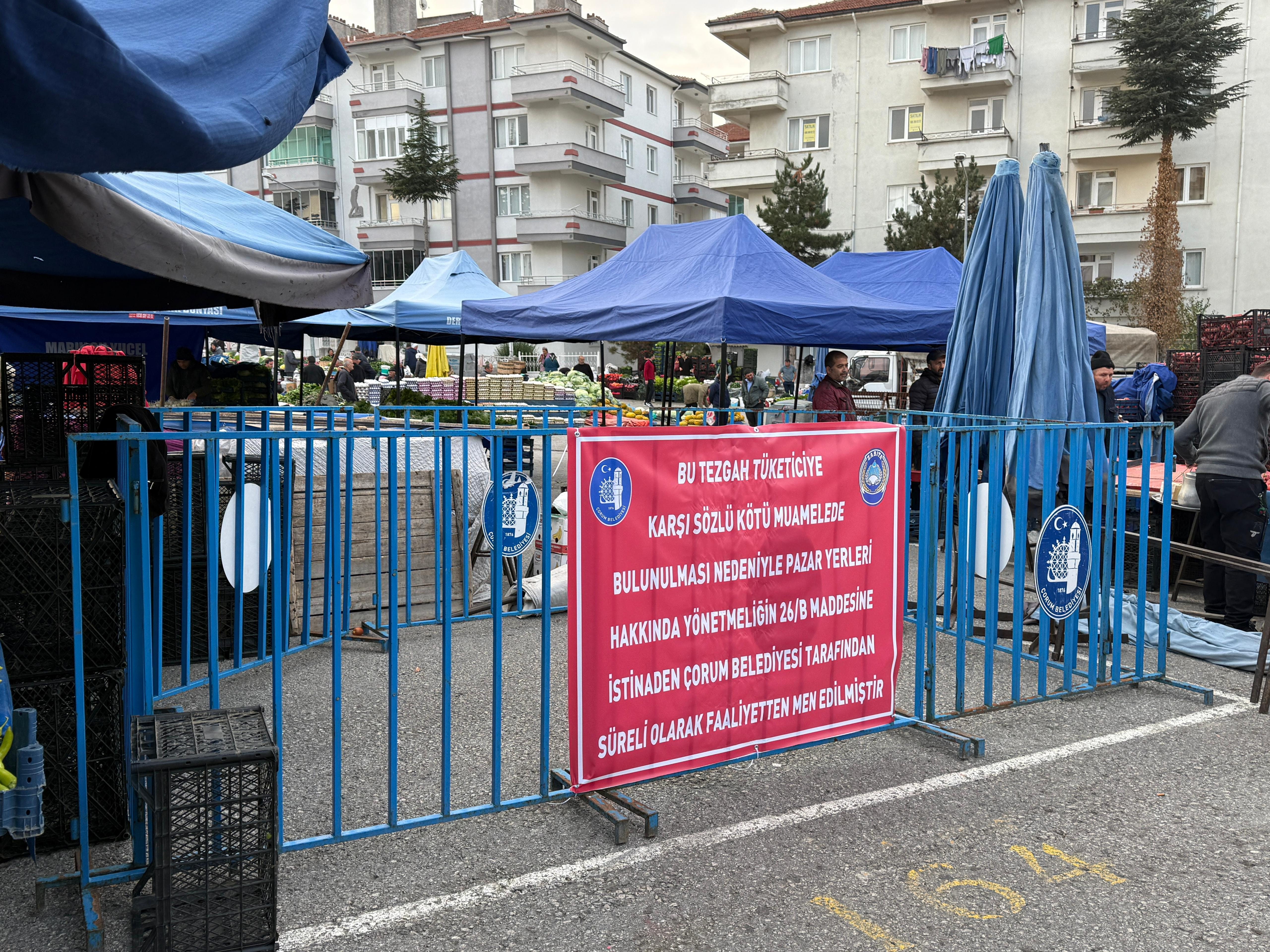 Pazarcı esnafına kötü haber: Tezgahları kapatıldı