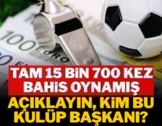 ¡Última hora sobre el escándalo de las apuestas! Un presidente jugó 15.700 veces.