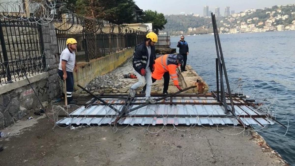 Yalı sahibi yolu kapatmıştı! İBB devreye girdi, yolu açtı