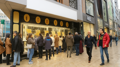 Kuyumcularda gram altın için metrelerce kuyruk