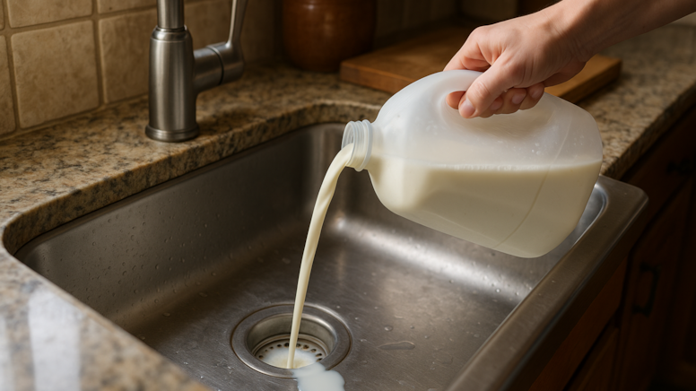 İşte bu yüzden sütü lavaboya dökmemelisiniz