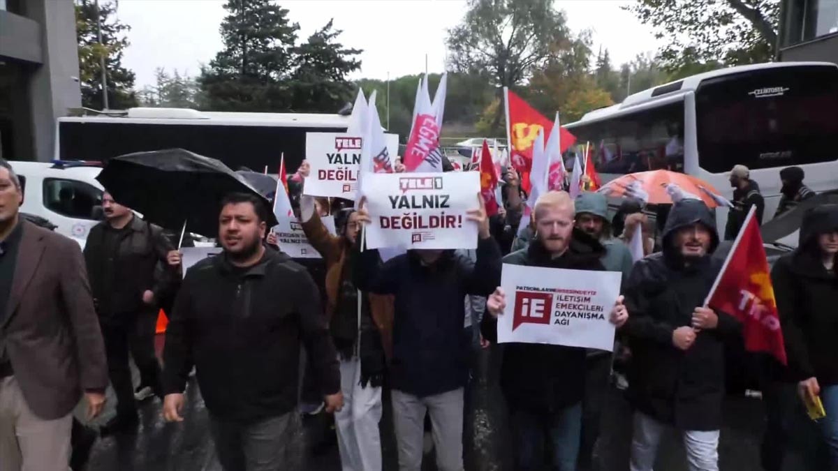 TKP'den TELE1'e destek yürüyüşü: “Gazeteciler Susmaz”