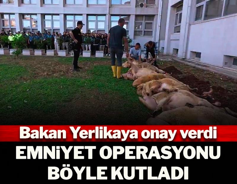Bakan Yerlikaya onay verdi: Emniyet operasyonu böyle kutladı