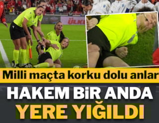 ¡Momentos espeluznantes durante el partido de la selección! El árbitro se desplomó repentinamente al suelo.
