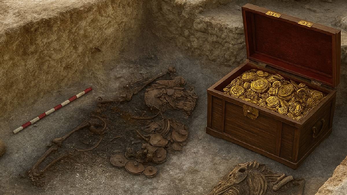 Trakyalı savaşçının 2100 yıllık hazinesi bulundu: Topraktan mücevherler fışkırdı