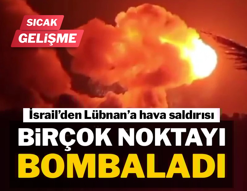 Son dakika... İsrail, Lübnan'ı vurdu: Birçok noktada şiddetli patlama sesleri...