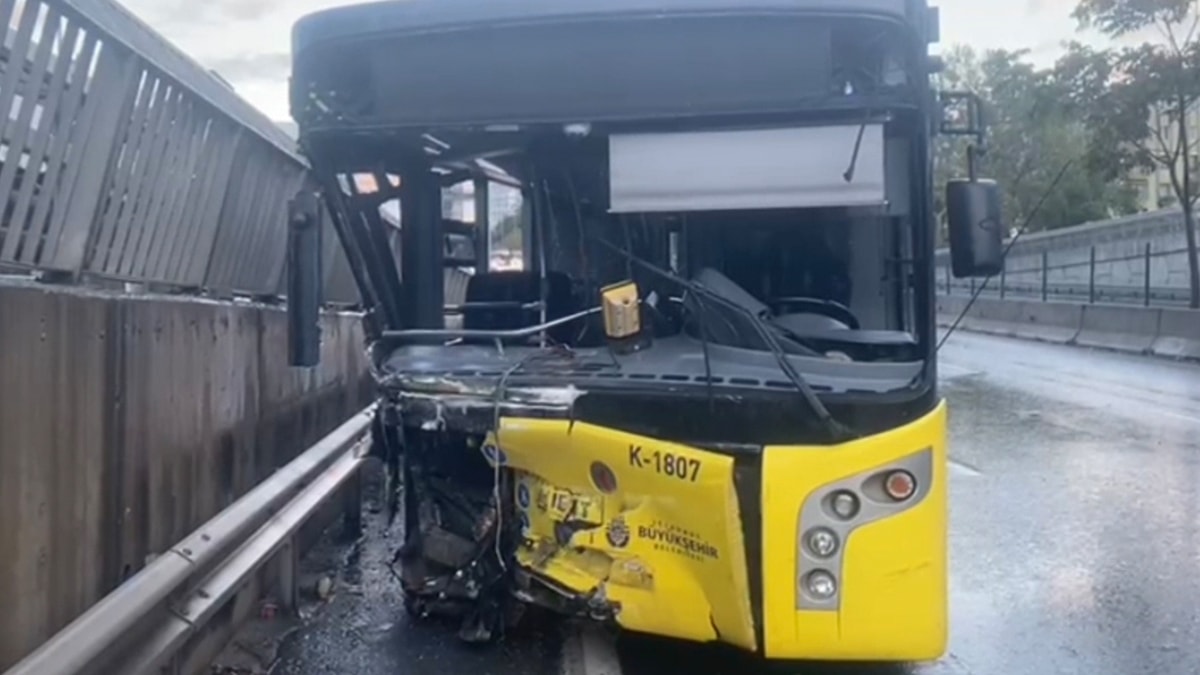 İETT otobüsü kaza yaptı: Şoför alkollü çıktı
