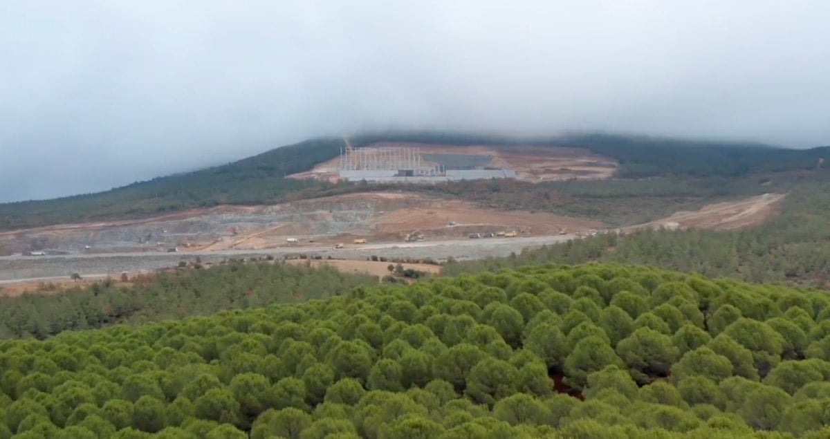 Kazdağları'nda maden çalışmaları sonucu oluşan tahribat alanı