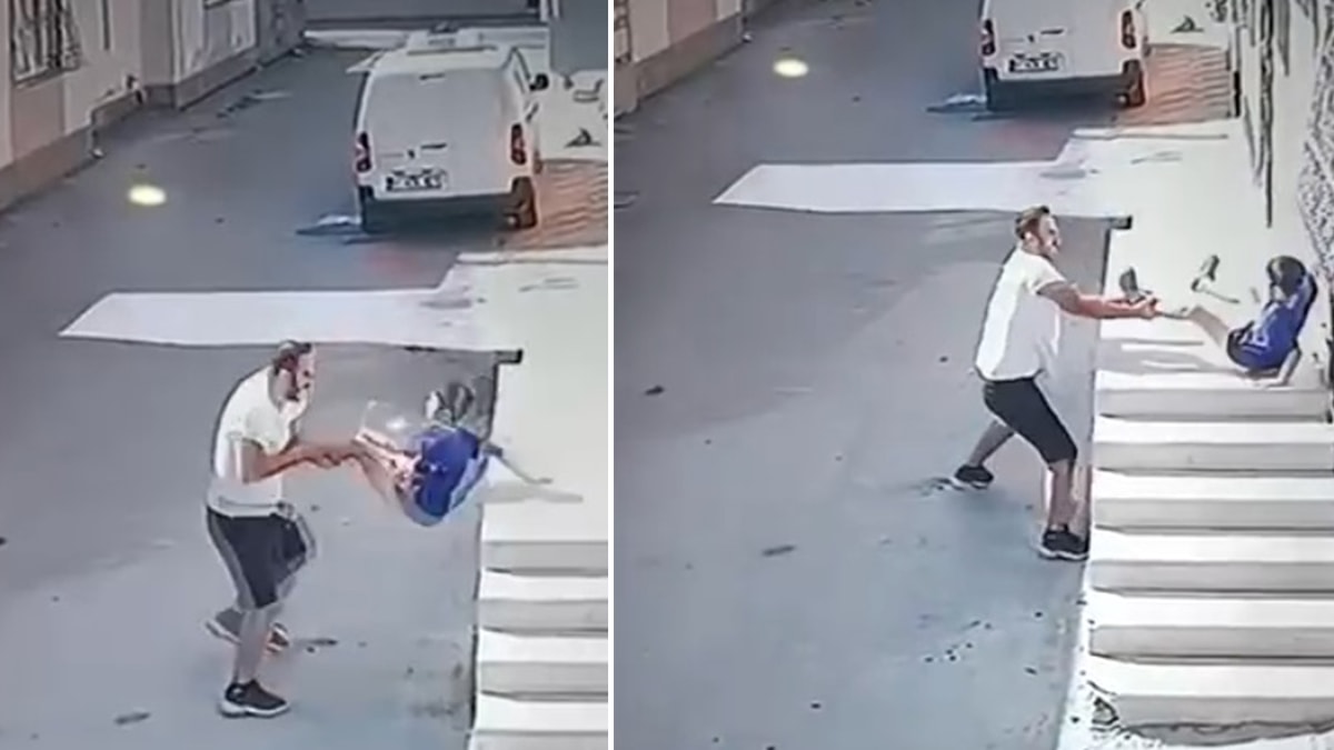 Kovaladığı çocuğu ayak bileğinden tutup yere fırlatan şahıs tutuklandı