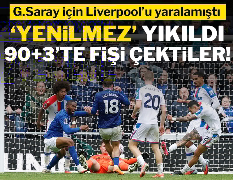 Crystal Palace 90+3'te 19 maçlık seriyi kaybetti