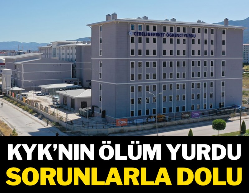 KYK’nın ölüm yurdu sorunlarla dolu