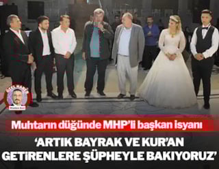 El líder del MHP protesta en la boda del jefe de la aldea: