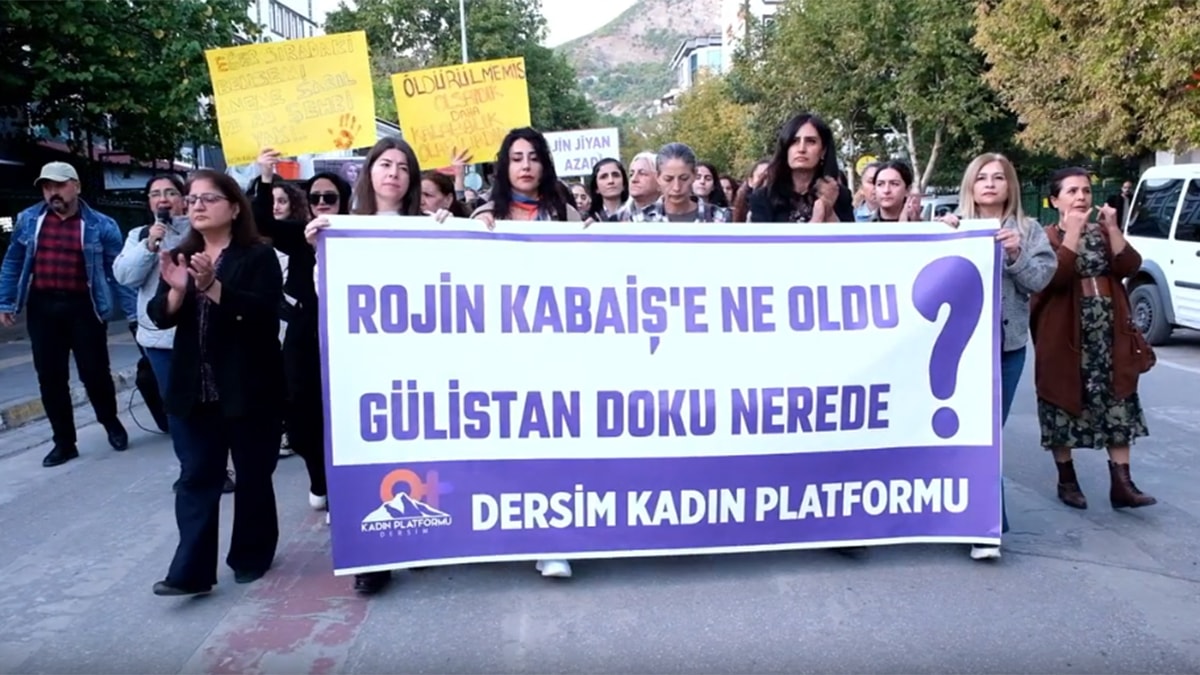 Kadınlar, Rojin Kabaiş için sokağa indi