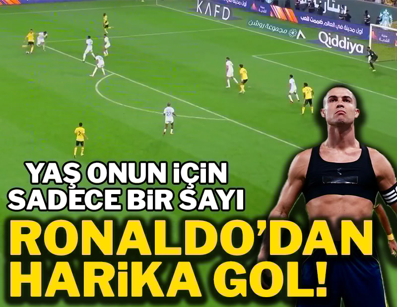40 yaşındaki Ronaldo'dan muhteşem gol
