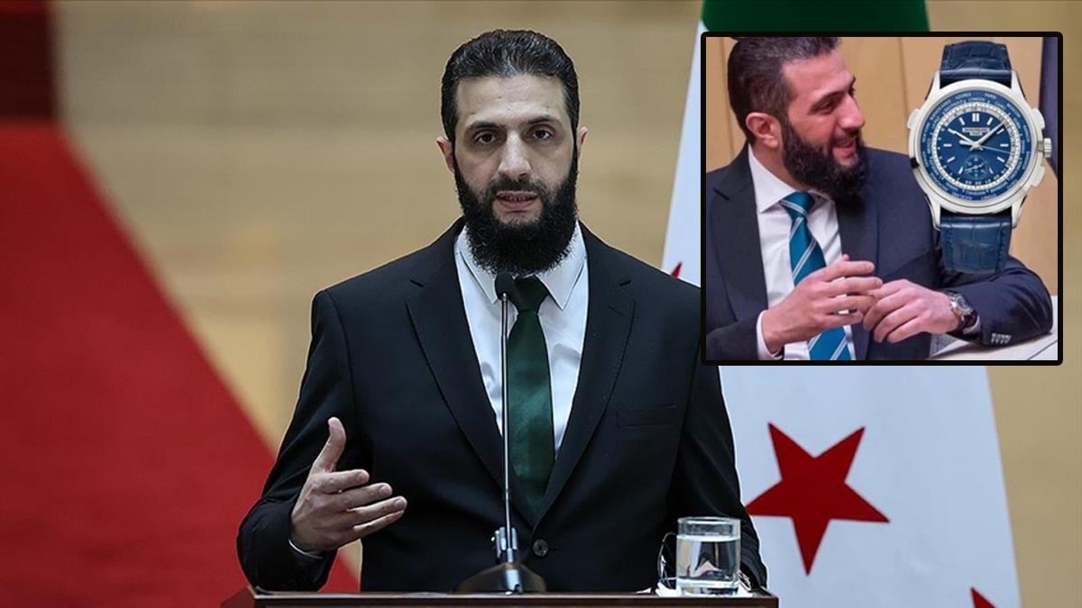 Halk yokluk Şara varlık içinde! Lüks saati gündem oldu