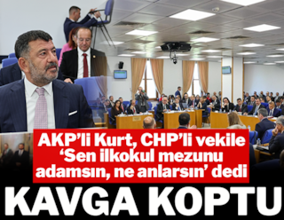 AKP-Mitglied Kurt sagte zu einem CHP-Beamten: „Sie haben einen Grundschulabschluss, was wissen Sie schon?“ Daraufhin brach eine Schlägerei aus.