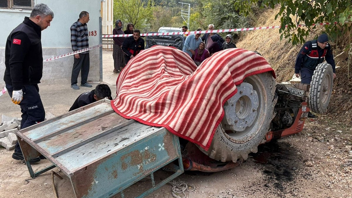 Burdur’da acı kaza! 83 yaşındaki sürücü devrilen traktörün altında can verdi