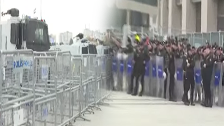 İmamoğlu'nun beklendiği Çağlayan'da polis ablukası!