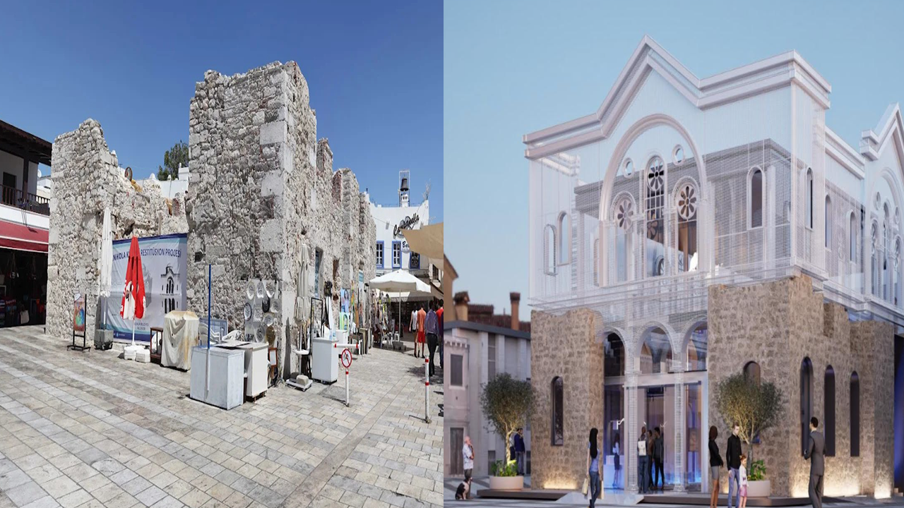 Bodrum'un utanç abidesi aya nikola kilisesi restore ediliyor