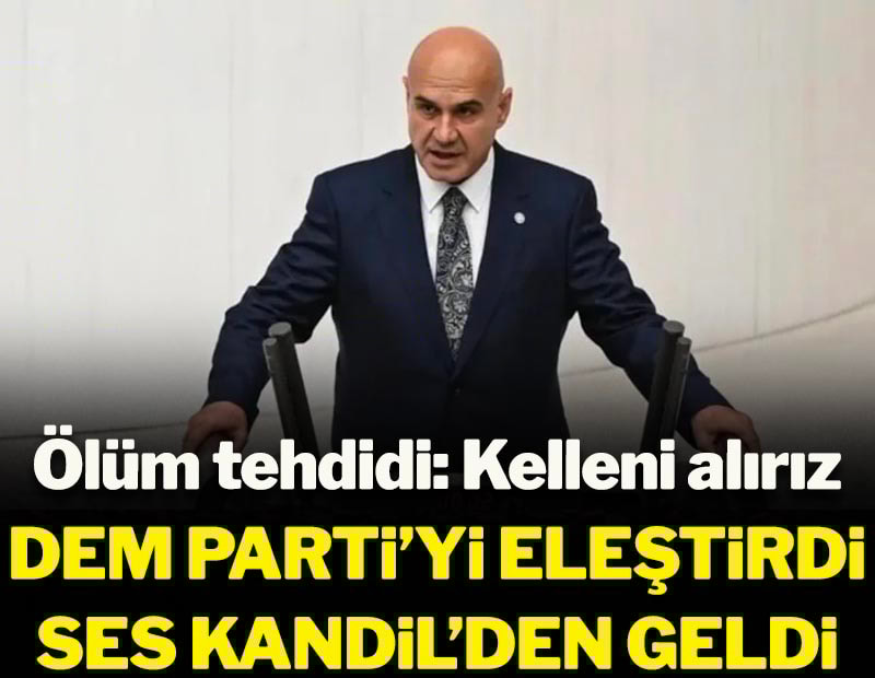 Ölüm tehdidi: Kelleni alırız! DEM Parti'yi eleştirdi, ses Kandil'den geldi