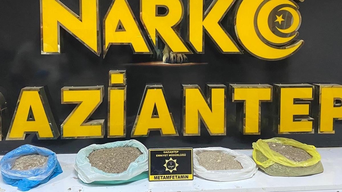 Gaziantep'te uyuşturucu operasyonu: 7 kilo 650 gram sentetik uyuşturucu ele geçirildi