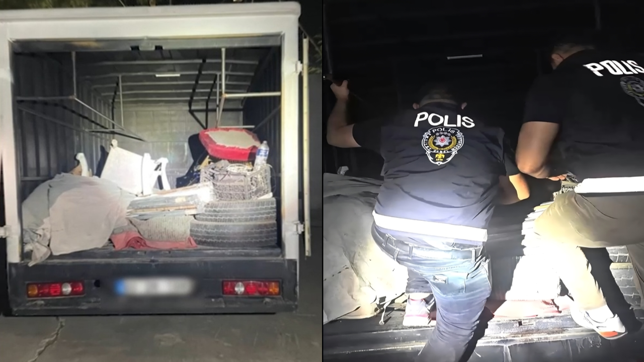 11 kaçak göçmen gizli bölmede yakalandı