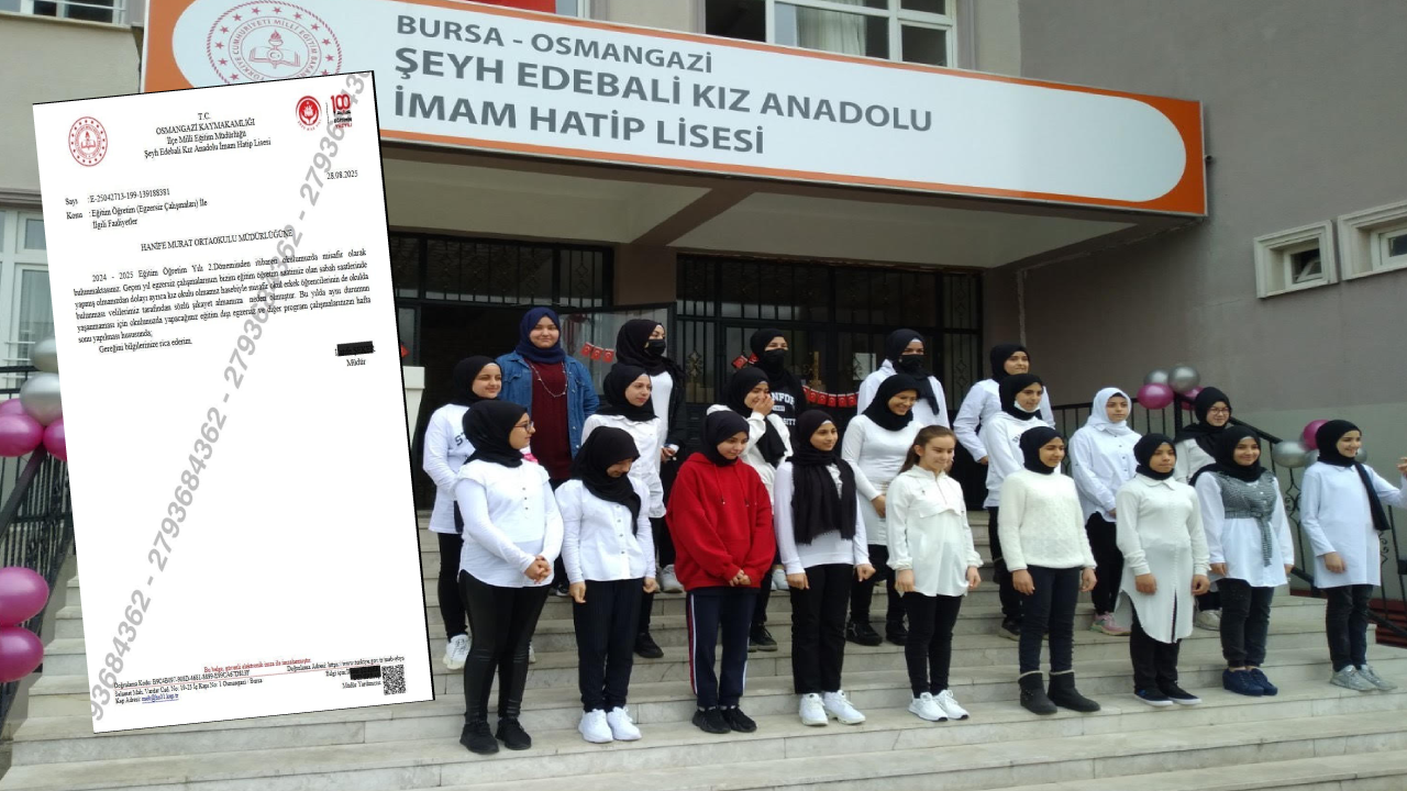 Okul müdürü erkek öğrencilerin binaya girmesini yasakladı