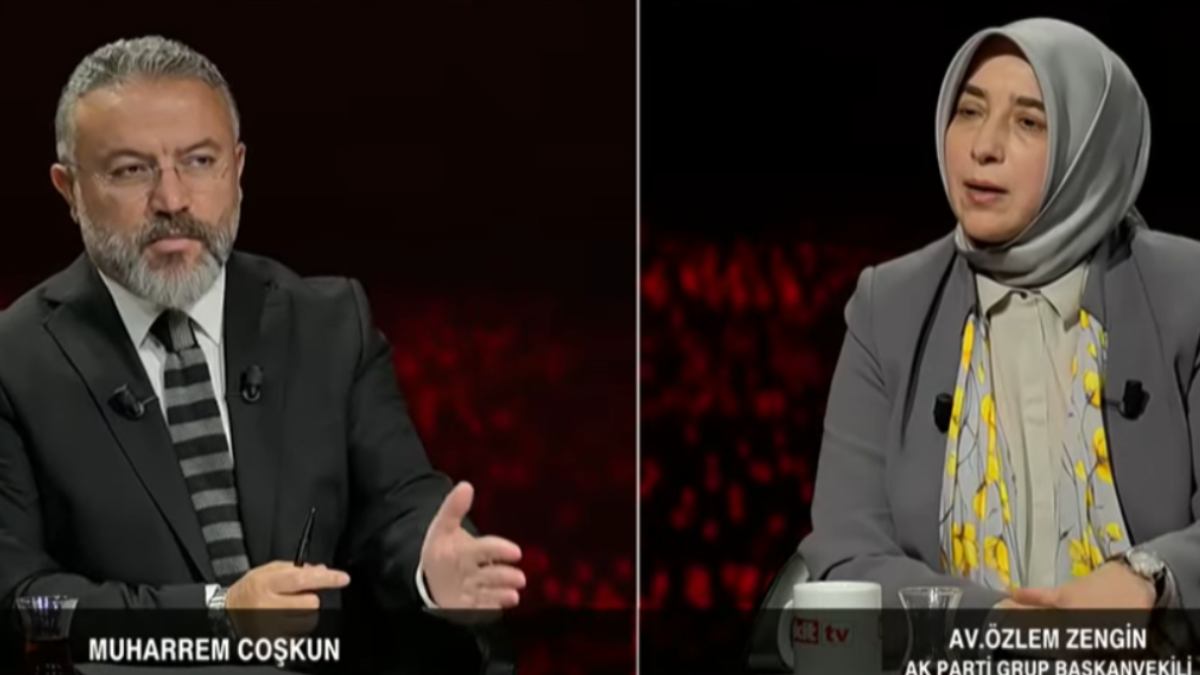 Özlem Zengin'in Akit TV'de zor anları