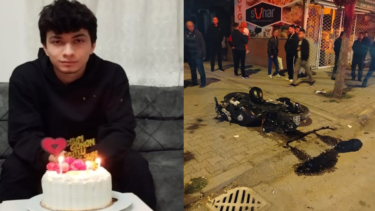 18 yaşındaki Batuhan motosikletle can verdi