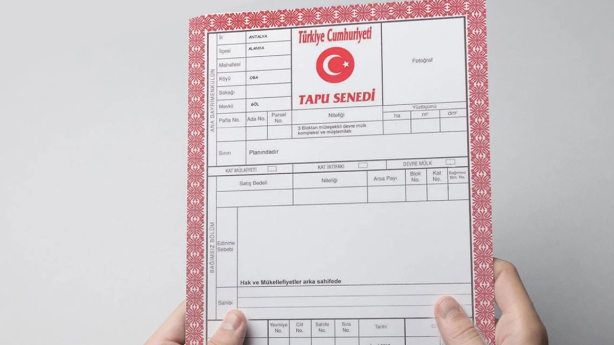 Binlerce tapu sahibinin adresine bu yazı gönderilecek