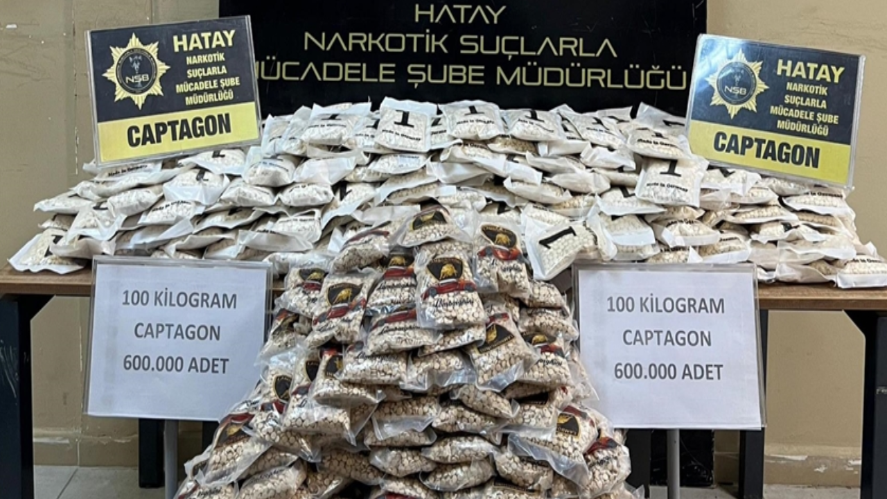 Hatay'da 60 bin uyuşturucu hap yakalandı
