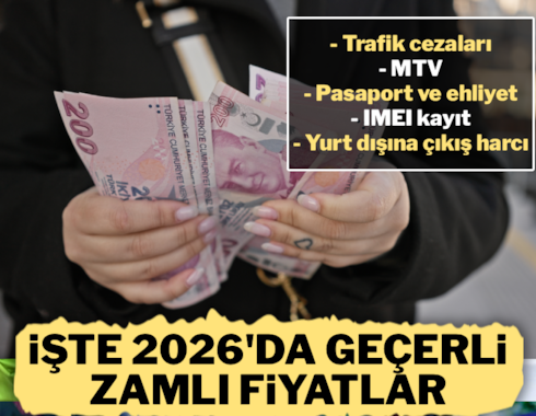 Yeniden Değerleme Oranı açıklandı: İşte 2026'da geçerli olacak zamlı fiyatlar