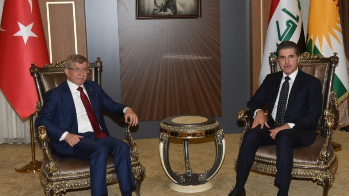 Ahmet Davutoğlu, Neçirvan Barzani ile bir araya geldi